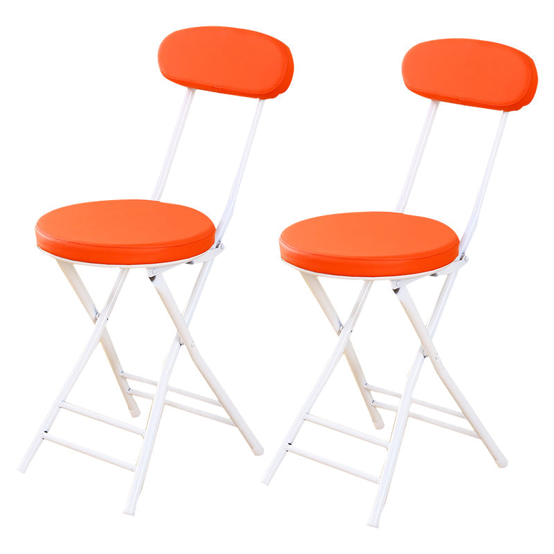 Industrial Upholstered Open Back Chair Matte Finish Folding Dining Chair Red 2 Piece Set Clearhalo ' kitchen&dining_furn' 'Dining Chairs' 'Dining Tables & Seating' 'dining_chair' 'furn' 'furn_dining_chair' 'Furniture' 'furniture_dining_chair' 'Kitchen & Dining Furniture' 'kitchen' 4118711