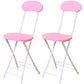 Industrial Upholstered Open Back Chair Matte Finish Folding Dining Chair Pink 2 Piece Set Clearhalo ' kitchen&dining_furn' 'Dining Chairs' 'Dining Tables & Seating' 'dining_chair' 'furn' 'furn_dining_chair' 'Furniture' 'furniture_dining_chair' 'Kitchen & Dining Furniture' 'kitchen' 4118717