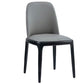 Glam Style Wooden Dining Chair Dining Armless Single Chair for Kitchen Dark Gray Black Clearhalo ' kitchen&dining_furn' 'Dining Chairs' 'Dining Tables & Seating' 'dining_chair' 'furn' 'furn_dining_chair' 'Furniture' 'furniture_dining_chair' 'Kitchen & Dining Furniture' 'kitchen' 4118725