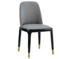 Glam Style Wooden Dining Chair Dining Armless Single Chair for Kitchen Dark Gray Brass Gold Clearhalo ' kitchen&dining_furn' 'Dining Chairs' 'Dining Tables & Seating' 'dining_chair' 'furn' 'furn_dining_chair' 'Furniture' 'furniture_dining_chair' 'Kitchen & Dining Furniture' 'kitchen' 4118726