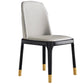 Glam Style Wooden Dining Chair Dining Armless Single Chair for Kitchen Light Gray Brass Gold Clearhalo ' kitchen&dining_furn' 'Dining Chairs' 'Dining Tables & Seating' 'dining_chair' 'furn' 'furn_dining_chair' 'Furniture' 'furniture_dining_chair' 'Kitchen & Dining Furniture' 'kitchen' 4118732