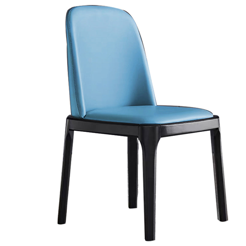 Glam Style Wooden Dining Chair Dining Armless Single Chair for Kitchen Blue Black Clearhalo ' kitchen&dining_furn' 'Dining Chairs' 'Dining Tables & Seating' 'dining_chair' 'furn' 'furn_dining_chair' 'Furniture' 'furniture_dining_chair' 'Kitchen & Dining Furniture' 'kitchen' 4118740