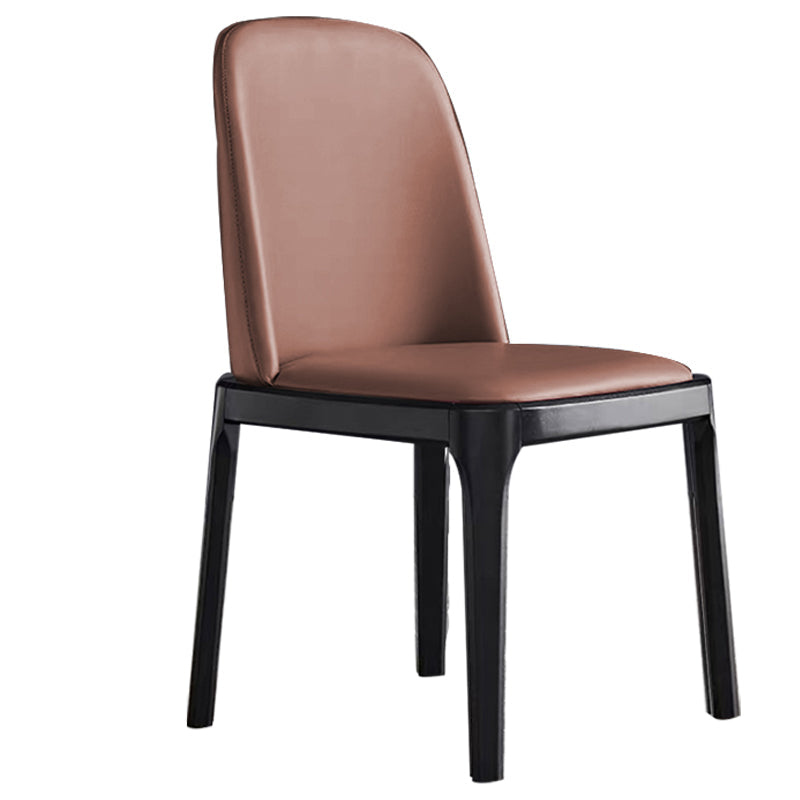 Glam Style Wooden Dining Chair Dining Armless Single Chair for Kitchen Coffee Black Clearhalo ' kitchen&dining_furn' 'Dining Chairs' 'Dining Tables & Seating' 'dining_chair' 'furn' 'furn_dining_chair' 'Furniture' 'furniture_dining_chair' 'Kitchen & Dining Furniture' 'kitchen' 4118742