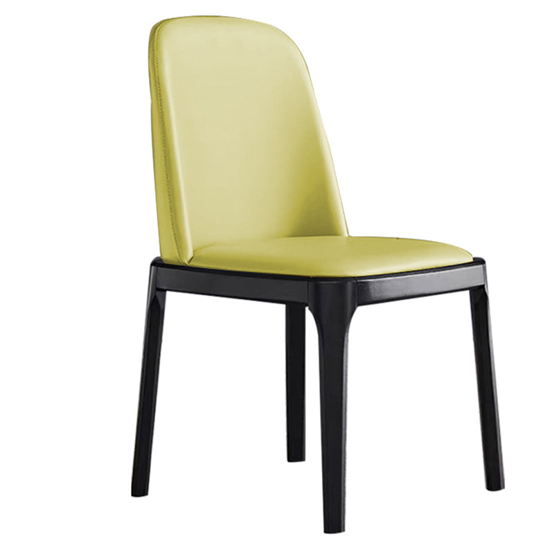 Glam Style Wooden Dining Chair Dining Armless Single Chair for Kitchen Beige Black Clearhalo ' kitchen&dining_furn' 'Dining Chairs' 'Dining Tables & Seating' 'dining_chair' 'furn' 'furn_dining_chair' 'Furniture' 'furniture_dining_chair' 'Kitchen & Dining Furniture' 'kitchen' 4118748