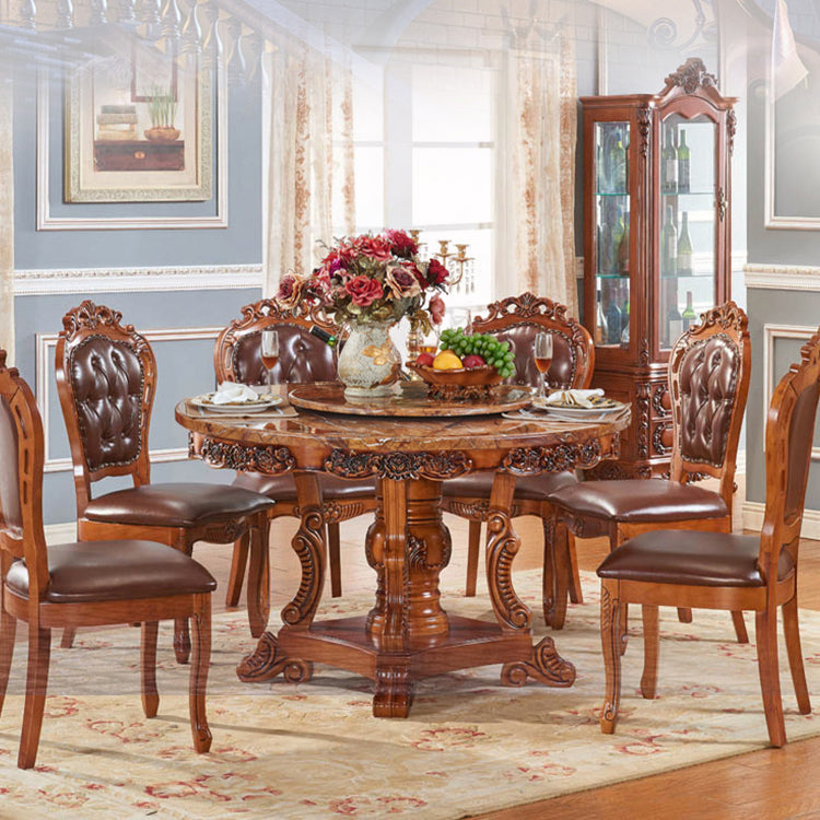 Scandinavian Style Rubberwood Chair Kitchen Open Back Arm Chairs (Set of 2) Clearhalo ' kitchen&dining_furn' 'Dining Chairs' 'Dining Tables & Seating' 'dining_chair' 'furn' 'furn_dining_chair' 'Furniture' 'furniture_dining_chair' 'Kitchen & Dining Furniture' 'kitchen' 4118751