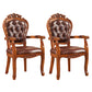 Scandinavian Style Rubberwood Chair Kitchen Open Back Arm Chairs (Set of 2) Light Brown Clearhalo ' kitchen&dining_furn' 'Dining Chairs' 'Dining Tables & Seating' 'dining_chair' 'furn' 'furn_dining_chair' 'Furniture' 'furniture_dining_chair' 'Kitchen & Dining Furniture' 'kitchen' 4118757