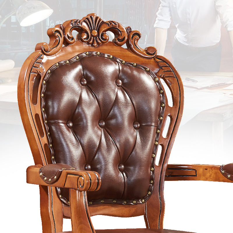 Scandinavian Style Rubberwood Chair Kitchen Open Back Arm Chairs (Set of 2) Clearhalo ' kitchen&dining_furn' 'Dining Chairs' 'Dining Tables & Seating' 'dining_chair' 'furn' 'furn_dining_chair' 'Furniture' 'furniture_dining_chair' 'Kitchen & Dining Furniture' 'kitchen' 4118762