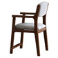 Contemporary Style Wooden Dining Chair Open Back Dining Arm Chairs for Kitchen Walnut 1 Piece Clearhalo ' kitchen&dining_furn' 'Dining Chairs' 'Dining Tables & Seating' 'dining_chair' 'furn' 'furn_dining_chair' 'Furniture' 'furniture_dining_chair' 'Kitchen & Dining Furniture' 'kitchen' 4118774