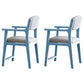 Contemporary Style Wooden Dining Chair Open Back Dining Arm Chairs for Kitchen Blue 2 Piece Set Clearhalo ' kitchen&dining_furn' 'Dining Chairs' 'Dining Tables & Seating' 'dining_chair' 'furn' 'furn_dining_chair' 'Furniture' 'furniture_dining_chair' 'Kitchen & Dining Furniture' 'kitchen' 4118782