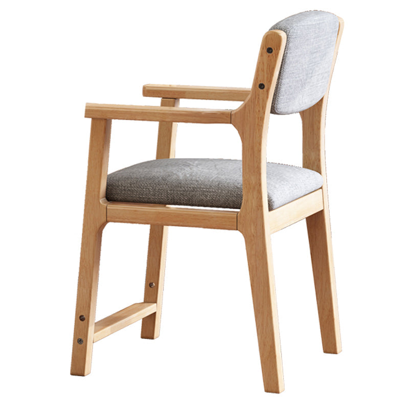 Contemporary Style Wooden Dining Chair Open Back Dining Arm Chairs for Kitchen Natural 1 Piece Clearhalo ' kitchen&dining_furn' 'Dining Chairs' 'Dining Tables & Seating' 'dining_chair' 'furn' 'furn_dining_chair' 'Furniture' 'furniture_dining_chair' 'Kitchen & Dining Furniture' 'kitchen' 4118787