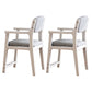 Contemporary Style Wooden Dining Chair Open Back Dining Arm Chairs for Kitchen White 2 Piece Set Clearhalo ' kitchen&dining_furn' 'Dining Chairs' 'Dining Tables & Seating' 'dining_chair' 'furn' 'furn_dining_chair' 'Furniture' 'furniture_dining_chair' 'Kitchen & Dining Furniture' 'kitchen' 4118792