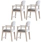 Contemporary Style Wooden Dining Chair Open Back Dining Arm Chairs for Kitchen White 4 Piece Set Clearhalo ' kitchen&dining_furn' 'Dining Chairs' 'Dining Tables & Seating' 'dining_chair' 'furn' 'furn_dining_chair' 'Furniture' 'furniture_dining_chair' 'Kitchen & Dining Furniture' 'kitchen' 4118793