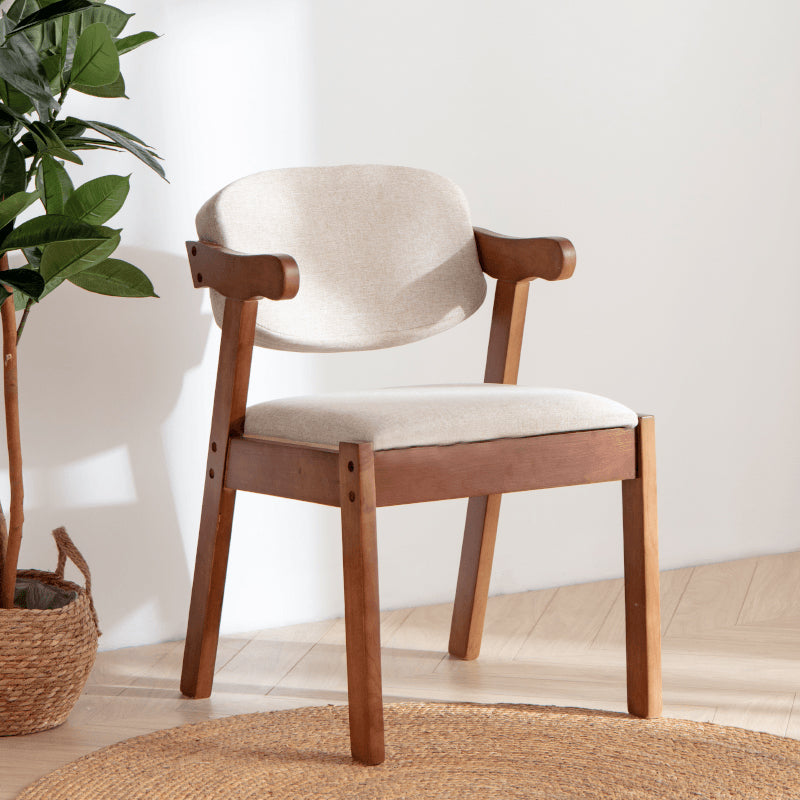 Contemporary Style Wooden Dining Chairs Open Back Dining Arm Chairs for Kitchen Clearhalo ' kitchen&dining_furn' 'Dining Chairs' 'Dining Tables & Seating' 'dining_chair' 'furn' 'furn_dining_chair' 'Furniture' 'furniture_dining_chair' 'Kitchen & Dining Furniture' 'kitchen' 4118795