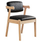 Contemporary Style Wooden Dining Chairs Open Back Dining Arm Chairs for Kitchen Black 1 Piece Clearhalo ' kitchen&dining_furn' 'Dining Chairs' 'Dining Tables & Seating' 'dining_chair' 'furn' 'furn_dining_chair' 'Furniture' 'furniture_dining_chair' 'Kitchen & Dining Furniture' 'kitchen' 4118796