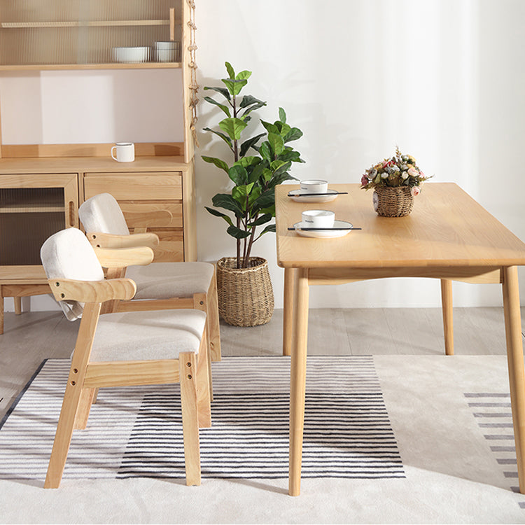 Contemporary Style Wooden Dining Chairs Open Back Dining Arm Chairs for Kitchen Clearhalo ' kitchen&dining_furn' 'Dining Chairs' 'Dining Tables & Seating' 'dining_chair' 'furn' 'furn_dining_chair' 'Furniture' 'furniture_dining_chair' 'Kitchen & Dining Furniture' 'kitchen' 4118800