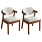 Contemporary Style Wooden Dining Chairs Open Back Dining Arm Chairs for Kitchen Beige 2 Piece Set Clearhalo ' kitchen&dining_furn' 'Dining Chairs' 'Dining Tables & Seating' 'dining_chair' 'furn' 'furn_dining_chair' 'Furniture' 'furniture_dining_chair' 'Kitchen & Dining Furniture' 'kitchen' 4118803