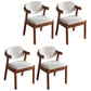 Contemporary Style Wooden Dining Chairs Open Back Dining Arm Chairs for Kitchen Beige 4 Piece Set Clearhalo ' kitchen&dining_furn' 'Dining Chairs' 'Dining Tables & Seating' 'dining_chair' 'furn' 'furn_dining_chair' 'Furniture' 'furniture_dining_chair' 'Kitchen & Dining Furniture' 'kitchen' 4118805