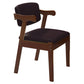 Contemporary Style Wooden Dining Chairs Open Back Dining Arm Chairs for Kitchen Dark Brown 1 Piece Clearhalo ' kitchen&dining_furn' 'Dining Chairs' 'Dining Tables & Seating' 'dining_chair' 'furn' 'furn_dining_chair' 'Furniture' 'furniture_dining_chair' 'Kitchen & Dining Furniture' 'kitchen' 4118808