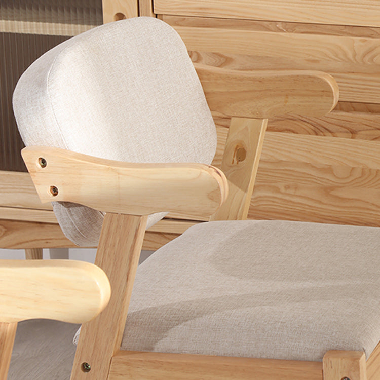 Contemporary Style Wooden Dining Chairs Open Back Dining Arm Chairs for Kitchen Clearhalo ' kitchen&dining_furn' 'Dining Chairs' 'Dining Tables & Seating' 'dining_chair' 'furn' 'furn_dining_chair' 'Furniture' 'furniture_dining_chair' 'Kitchen & Dining Furniture' 'kitchen' 4118809