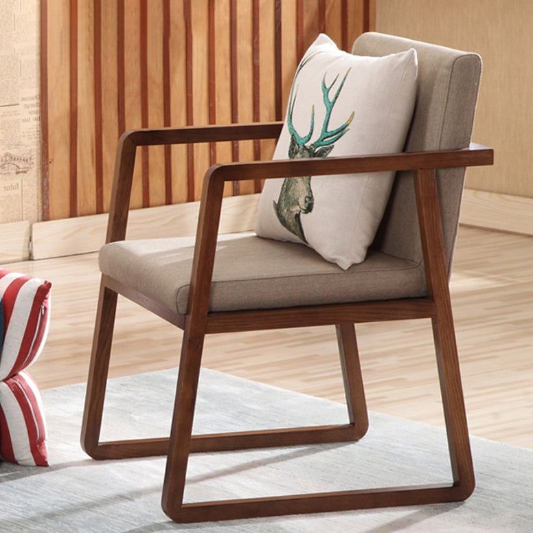 Contemporary Style Dining Side Chair Wooden Dining Arm Chairs for Kitchen Clearhalo ' kitchen&dining_furn' 'Dining Chairs' 'Dining Tables & Seating' 'dining_chair' 'furn' 'furn_dining_chair' 'Furniture' 'furniture_dining_chair' 'Kitchen & Dining Furniture' 'kitchen' 4118819