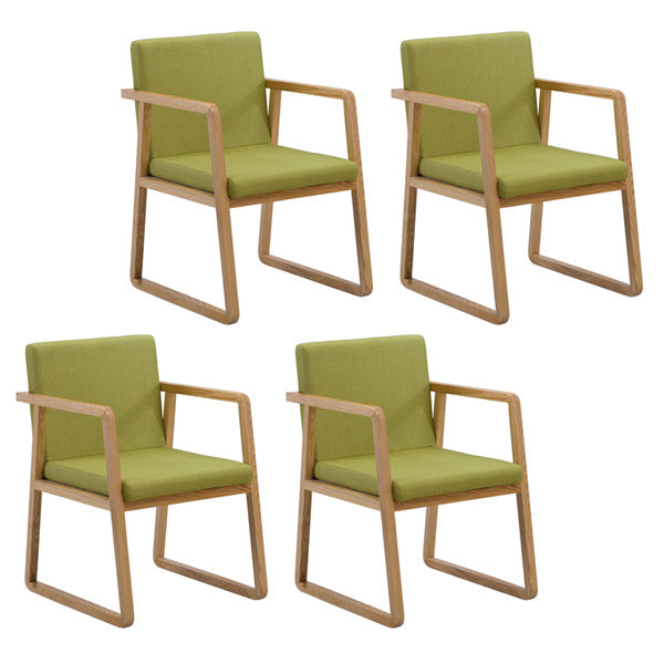 Contemporary Style Dining Side Chair Wooden Dining Arm Chairs for Kitchen Fruit Green 4 Piece Set Clearhalo ' kitchen&dining_furn' 'Dining Chairs' 'Dining Tables & Seating' 'dining_chair' 'furn' 'furn_dining_chair' 'Furniture' 'furniture_dining_chair' 'Kitchen & Dining Furniture' 'kitchen' 4118824