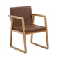 Contemporary Style Dining Side Chair Wooden Dining Arm Chairs for Kitchen Dark Brown 1 Piece Clearhalo ' kitchen&dining_furn' 'Dining Chairs' 'Dining Tables & Seating' 'dining_chair' 'furn' 'furn_dining_chair' 'Furniture' 'furniture_dining_chair' 'Kitchen & Dining Furniture' 'kitchen' 4118832