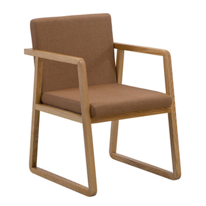Contemporary Style Dining Side Chair Wooden Dining Arm Chairs for Kitchen Light Brown 1 Piece Clearhalo ' kitchen&dining_furn' 'Dining Chairs' 'Dining Tables & Seating' 'dining_chair' 'furn' 'furn_dining_chair' 'Furniture' 'furniture_dining_chair' 'Kitchen & Dining Furniture' 'kitchen' 4118836