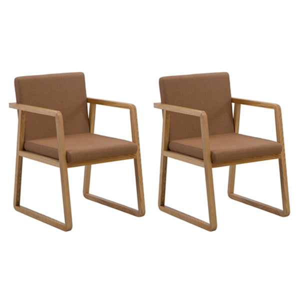 Contemporary Style Dining Side Chair Wooden Dining Arm Chairs for Kitchen Light Brown 2 Piece Set Clearhalo ' kitchen&dining_furn' 'Dining Chairs' 'Dining Tables & Seating' 'dining_chair' 'furn' 'furn_dining_chair' 'Furniture' 'furniture_dining_chair' 'Kitchen & Dining Furniture' 'kitchen' 4118837