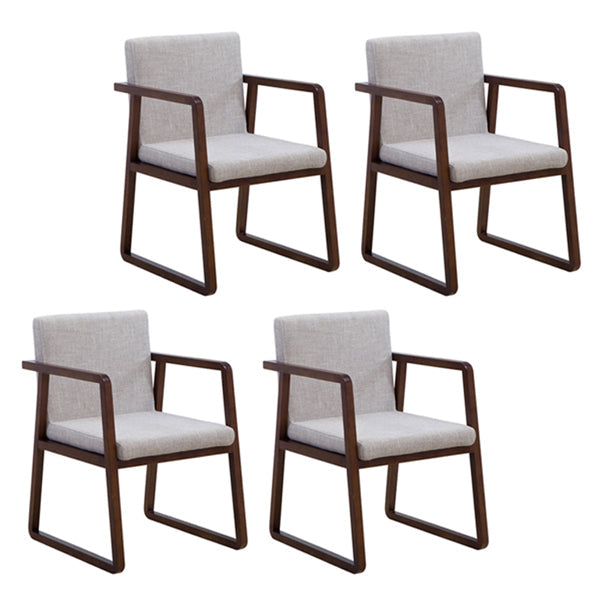 Contemporary Style Dining Side Chair Wooden Dining Arm Chairs for Kitchen Gray-White 4 Piece Set Clearhalo ' kitchen&dining_furn' 'Dining Chairs' 'Dining Tables & Seating' 'dining_chair' 'furn' 'furn_dining_chair' 'Furniture' 'furniture_dining_chair' 'Kitchen & Dining Furniture' 'kitchen' 4118841