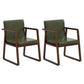 Contemporary Style Dining Side Chair Wooden Dining Arm Chairs for Kitchen Blackish Green 2 Piece Set Clearhalo ' kitchen&dining_furn' 'Dining Chairs' 'Dining Tables & Seating' 'dining_chair' 'furn' 'furn_dining_chair' 'Furniture' 'furniture_dining_chair' 'Kitchen & Dining Furniture' 'kitchen' 4118846