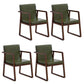 Contemporary Style Dining Side Chair Wooden Dining Arm Chairs for Kitchen Blackish Green 4 Piece Set Clearhalo ' kitchen&dining_furn' 'Dining Chairs' 'Dining Tables & Seating' 'dining_chair' 'furn' 'furn_dining_chair' 'Furniture' 'furniture_dining_chair' 'Kitchen & Dining Furniture' 'kitchen' 4118847