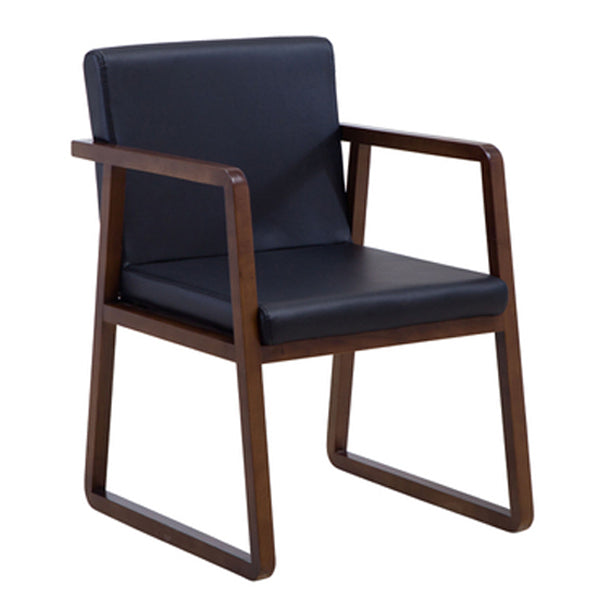 Contemporary Style Dining Side Chair Wooden Dining Arm Chairs for Kitchen Black 1 Piece Clearhalo ' kitchen&dining_furn' 'Dining Chairs' 'Dining Tables & Seating' 'dining_chair' 'furn' 'furn_dining_chair' 'Furniture' 'furniture_dining_chair' 'Kitchen & Dining Furniture' 'kitchen' 4118848