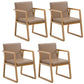 Contemporary Style Dining Side Chair Wooden Dining Arm Chairs for Kitchen Dark Khaki 4 Piece Set Clearhalo ' kitchen&dining_furn' 'Dining Chairs' 'Dining Tables & Seating' 'dining_chair' 'furn' 'furn_dining_chair' 'Furniture' 'furniture_dining_chair' 'Kitchen & Dining Furniture' 'kitchen' 4118853