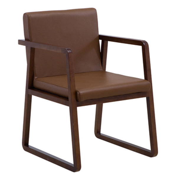 Contemporary Style Dining Side Chair Wooden Dining Arm Chairs for Kitchen Black-Brown 1 Piece Clearhalo ' kitchen&dining_furn' 'Dining Chairs' 'Dining Tables & Seating' 'dining_chair' 'furn' 'furn_dining_chair' 'Furniture' 'furniture_dining_chair' 'Kitchen & Dining Furniture' 'kitchen' 4118854