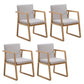 Contemporary Style Dining Side Chair Wooden Dining Arm Chairs for Kitchen Gray Coffee 4 Piece Set Clearhalo ' kitchen&dining_furn' 'Dining Chairs' 'Dining Tables & Seating' 'dining_chair' 'furn' 'furn_dining_chair' 'Furniture' 'furniture_dining_chair' 'Kitchen & Dining Furniture' 'kitchen' 4118862