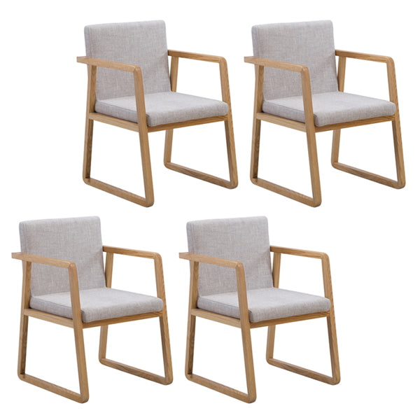 Contemporary Style Dining Side Chair Wooden Dining Arm Chairs for Kitchen Gray Coffee 4 Piece Set Clearhalo ' kitchen&dining_furn' 'Dining Chairs' 'Dining Tables & Seating' 'dining_chair' 'furn' 'furn_dining_chair' 'Furniture' 'furniture_dining_chair' 'Kitchen & Dining Furniture' 'kitchen' 4118862