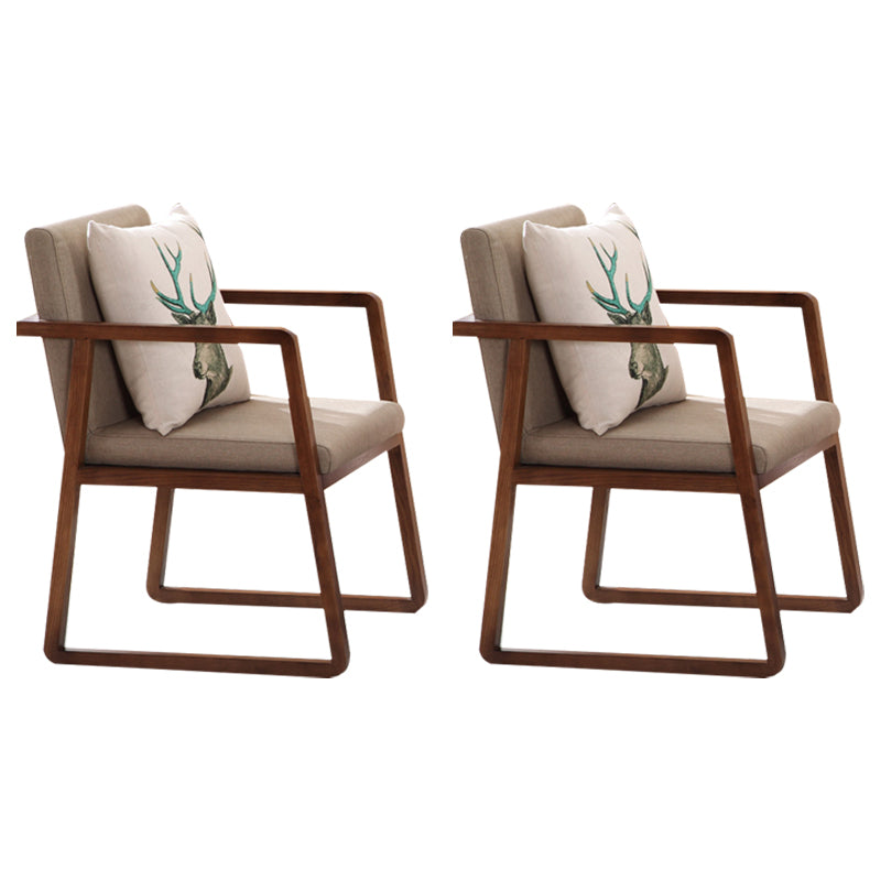 Contemporary Style Dining Side Chair Wooden Dining Arm Chairs for Kitchen Grey 2 Piece Set Clearhalo ' kitchen&dining_furn' 'Dining Chairs' 'Dining Tables & Seating' 'dining_chair' 'furn' 'furn_dining_chair' 'Furniture' 'furniture_dining_chair' 'Kitchen & Dining Furniture' 'kitchen' 4118870