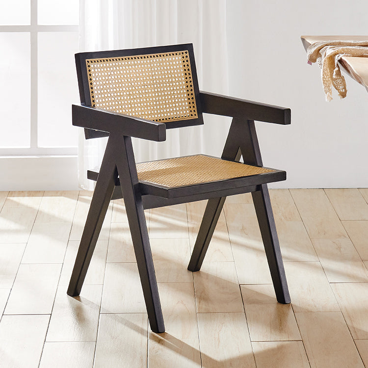 Modern Solid Ash Wood Chair Open Back Arm Single Dining Room Chair Clearhalo ' kitchen&dining_furn' 'Dining Chairs' 'Dining Tables & Seating' 'dining_chair' 'furn' 'furn_dining_chair' 'Furniture' 'furniture_dining_chair' 'Kitchen & Dining Furniture' 'kitchen' 4118873