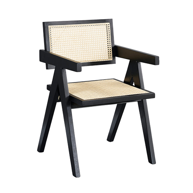 Modern Solid Ash Wood Chair Open Back Arm Single Dining Room Chair Clearhalo ' kitchen&dining_furn' 'Dining Chairs' 'Dining Tables & Seating' 'dining_chair' 'furn' 'furn_dining_chair' 'Furniture' 'furniture_dining_chair' 'Kitchen & Dining Furniture' 'kitchen' 4118881