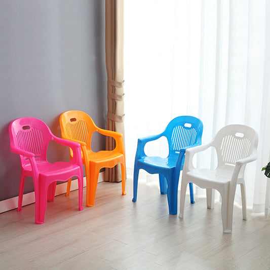 Modern Plastic Dining Room Chair Stacking Dining Arm Chair for Restaurant Clearhalo ' kitchen&dining_furn' 'Dining Chairs' 'Dining Tables & Seating' 'dining_chair' 'furn' 'furn_dining_chair' 'Furniture' 'furniture_dining_chair' 'Kitchen & Dining Furniture' 'kitchen' 4118895