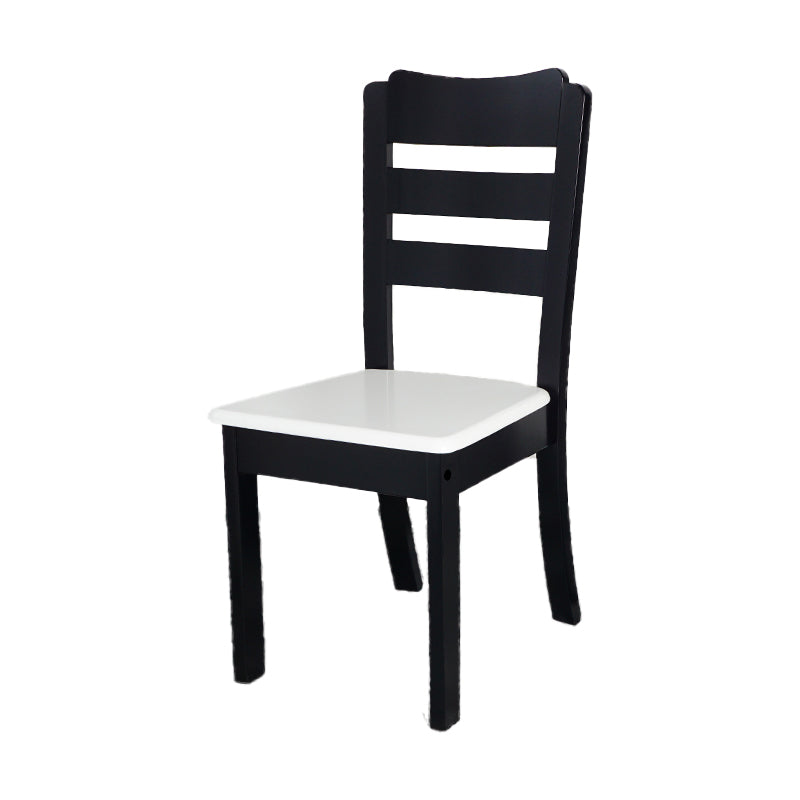 Home Armless Dining Chairs Ladder Back Side Chair with Wood Legs (Set of 2) Clearhalo ' kitchen&dining_furn' 'Dining Chairs' 'Dining Tables & Seating' 'dining_chair' 'furn' 'furn_dining_chair' 'Furniture' 'furniture_dining_chair' 'Kitchen & Dining Furniture' 'kitchen' 4118921