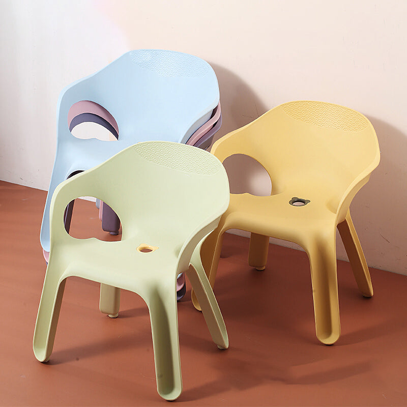 Minimalist Style Stacking Dining Arm Chairs Plastic Solid Back Dining Side Chair for Home Use Clearhalo ' kitchen&dining_furn' 'Dining Chairs' 'Dining Tables & Seating' 'dining_chair' 'furn' 'furn_dining_chair' 'Furniture' 'furniture_dining_chair' 'Kitchen & Dining Furniture' 'kitchen' 4118939