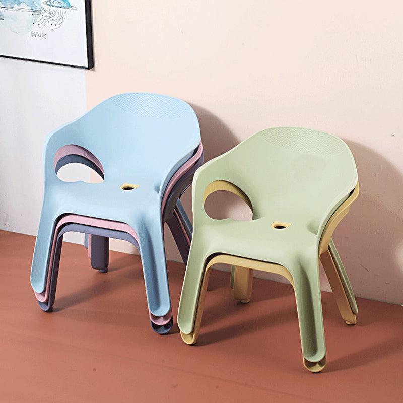 Minimalist Style Stacking Dining Arm Chairs Plastic Solid Back Dining Side Chair for Home Use Clearhalo ' kitchen&dining_furn' 'Dining Chairs' 'Dining Tables & Seating' 'dining_chair' 'furn' 'furn_dining_chair' 'Furniture' 'furniture_dining_chair' 'Kitchen & Dining Furniture' 'kitchen' 4118955