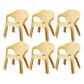 Minimalist Style Stacking Dining Arm Chairs Plastic Solid Back Dining Side Chair for Home Use Yellow 6 Piece Set Clearhalo ' kitchen&dining_furn' 'Dining Chairs' 'Dining Tables & Seating' 'dining_chair' 'furn' 'furn_dining_chair' 'Furniture' 'furniture_dining_chair' 'Kitchen & Dining Furniture' 'kitchen' 4118963