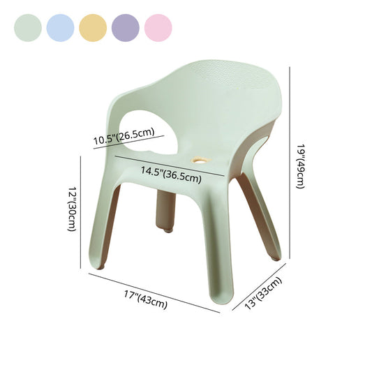 Minimalist Style Stacking Dining Arm Chairs Plastic Solid Back Dining Side Chair for Home Use Clearhalo ' kitchen&dining_furn' 'Dining Chairs' 'Dining Tables & Seating' 'dining_chair' 'furn' 'furn_dining_chair' 'Furniture' 'furniture_dining_chair' 'Kitchen & Dining Furniture' 'kitchen' 4118964