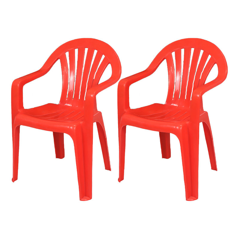 Contemporary Style Plastic Dining Chair Dining Arm Side Chair for Kitchen Orange 2 Piece Set Clearhalo ' kitchen&dining_furn' 'Dining Chairs' 'Dining Tables & Seating' 'dining_chair' 'furn' 'furn_dining_chair' 'Furniture' 'furniture_dining_chair' 'Kitchen & Dining Furniture' 'kitchen' 4118983