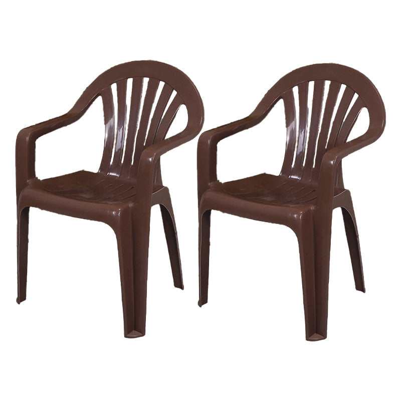 Contemporary Style Plastic Dining Chair Dining Arm Side Chair for Kitchen Coffee 2 Piece Set Clearhalo ' kitchen&dining_furn' 'Dining Chairs' 'Dining Tables & Seating' 'dining_chair' 'furn' 'furn_dining_chair' 'Furniture' 'furniture_dining_chair' 'Kitchen & Dining Furniture' 'kitchen' 4118986