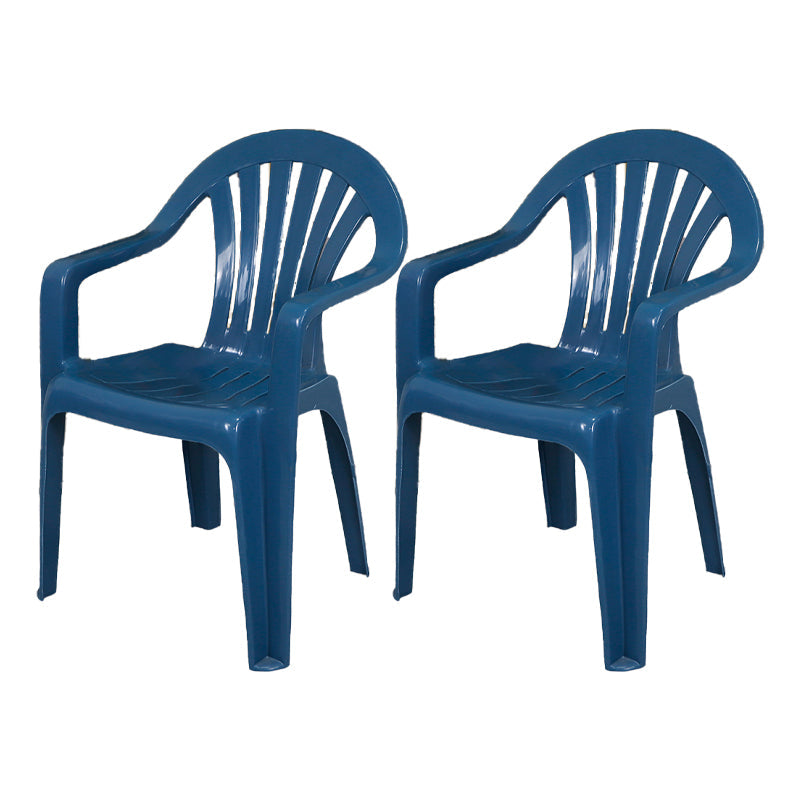Contemporary Style Plastic Dining Chair Dining Arm Side Chair for Kitchen Dark Blue 2 Piece Set Clearhalo ' kitchen&dining_furn' 'Dining Chairs' 'Dining Tables & Seating' 'dining_chair' 'furn' 'furn_dining_chair' 'Furniture' 'furniture_dining_chair' 'Kitchen & Dining Furniture' 'kitchen' 4118992
