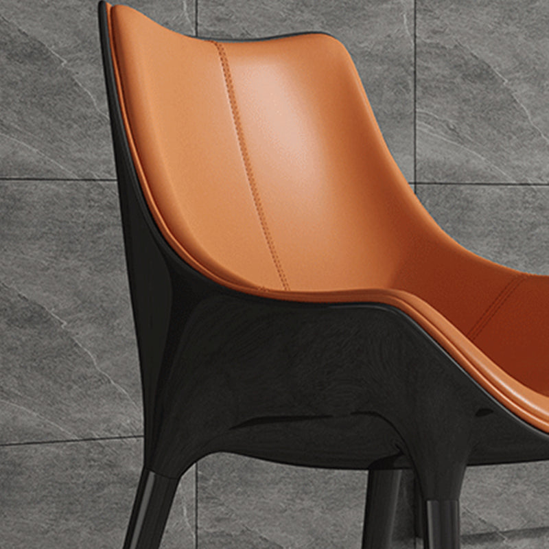 Contemporary Style Dining Chairs Kitchen Arm Side Chairs with Metal Legs Clearhalo ' kitchen&dining_furn' 'Dining Chairs' 'Dining Tables & Seating' 'dining_chair' 'furn' 'furn_dining_chair' 'Furniture' 'furniture_dining_chair' 'Kitchen & Dining Furniture' 'kitchen' 4119008