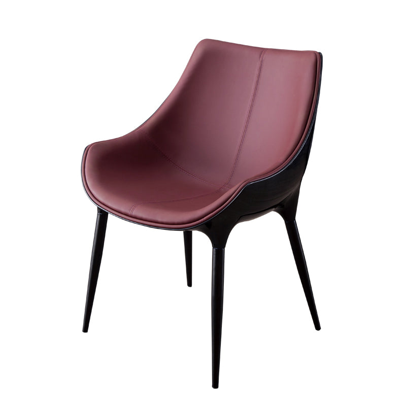 Contemporary Style Dining Chairs Kitchen Arm Side Chair with Metal Legs (Set of 2) Clearhalo ' kitchen&dining_furn' 'Dining Chairs' 'Dining Tables & Seating' 'dining_chair' 'furn' 'furn_dining_chair' 'Furniture' 'furniture_dining_chair' 'Kitchen & Dining Furniture' 'kitchen' 4119021